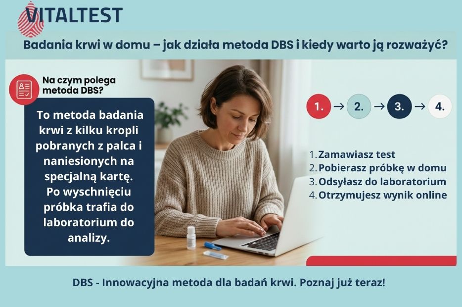 Badania krwi w domu – poznaj innowacyjną metodę DBS z VitalTest!